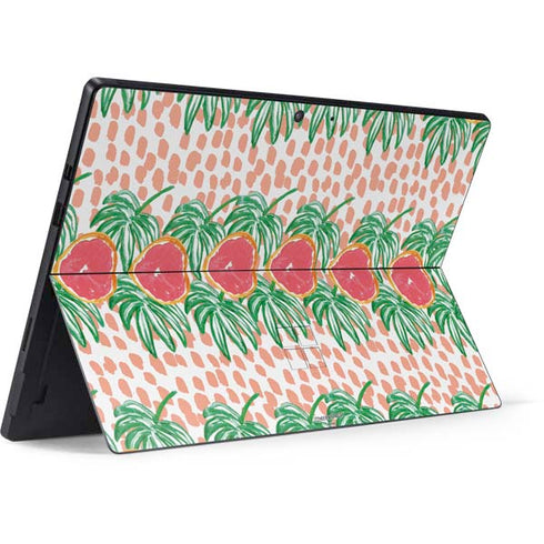 Bouffants and Broken Hearts Graphic Grapefruit Surface Pro 7 Skin