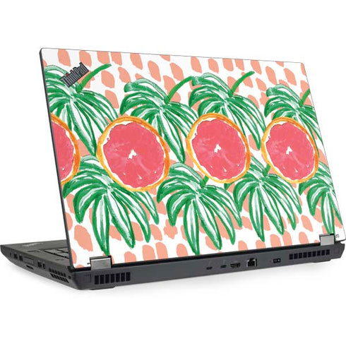 Bouffants and Broken Hearts Graphic Grapefruit Lenovo ThinkPad Skin
