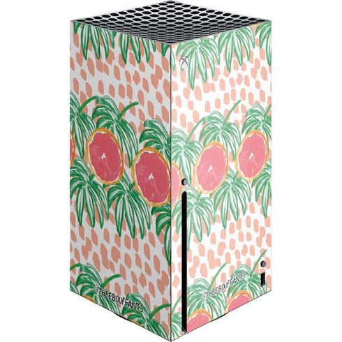 Bouffants and Broken Hearts Graphic Grapefruit Xbox Series X Console Skin