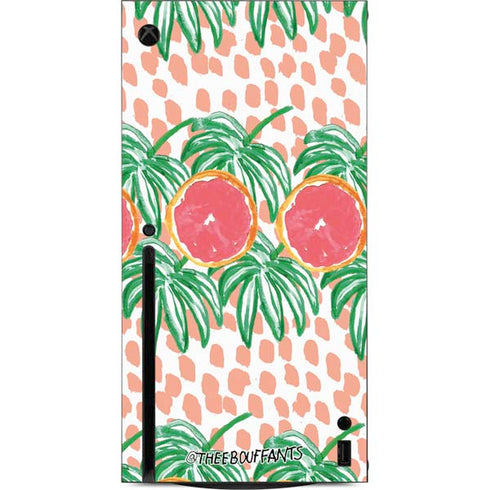 Bouffants and Broken Hearts Graphic Grapefruit Xbox Series X Console Skin