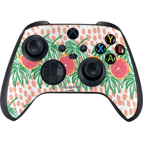 Bouffants and Broken Hearts Graphic Grapefruit Xbox Series X Controller Skin