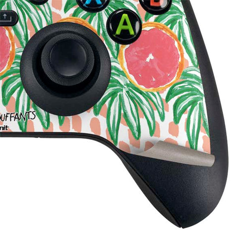 Bouffants and Broken Hearts Graphic Grapefruit Xbox Series X Controller Skin