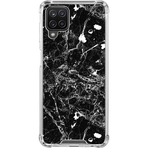 Graphite Black Galaxy A12 Clear Case