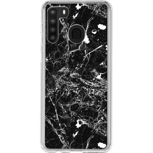 Graphite Black Galaxy A21 Clear Case
