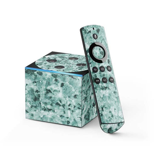 Graphite Turquoise Fire TV Cube Skin