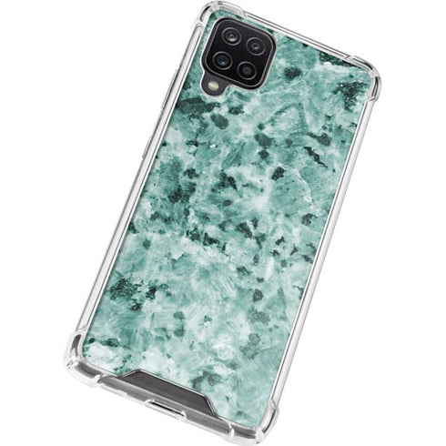 Graphite Turquoise Galaxy A12 Clear Case