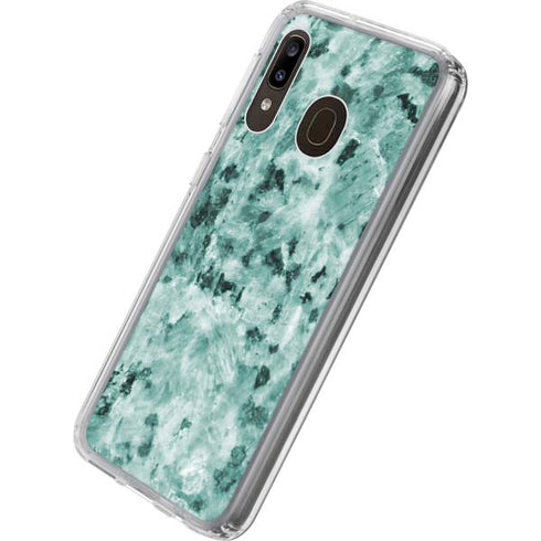 Graphite Turquoise Galaxy A20 Clear Case