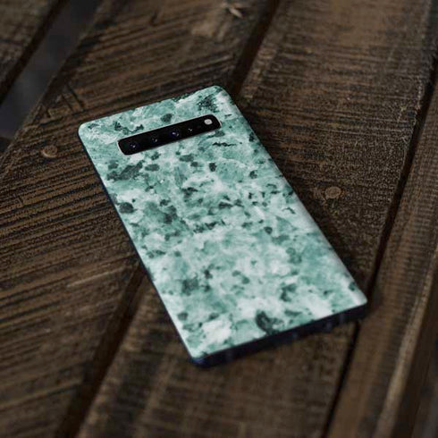 Graphite Turquoise Galaxy S10 Plus Skin