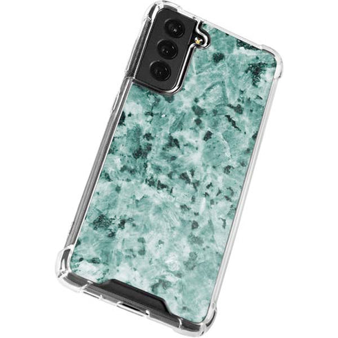 Graphite Turquoise Galaxy S21 FE Clear Case