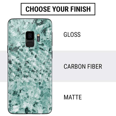 Graphite Turquoise Galaxy S9 Skin