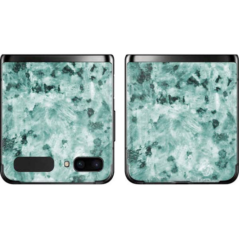 Graphite Turquoise Galaxy Z Flip Skin