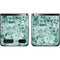 Graphite Turquoise Galaxy Z Flip Skin