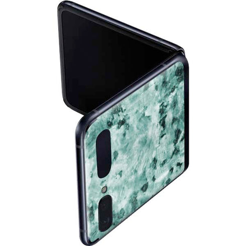 Graphite Turquoise Galaxy Z Flip Skin