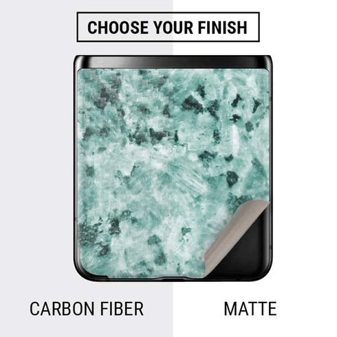 Graphite Turquoise Galaxy Z Flip Skin