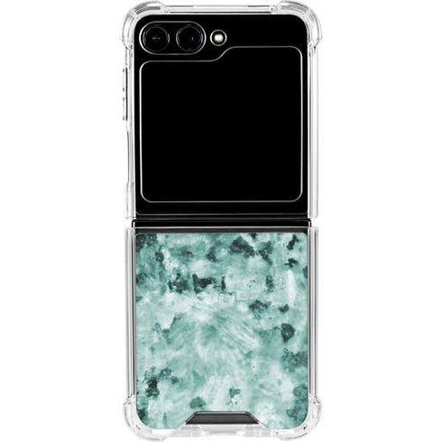 Graphite Turquoise Galaxy Z Flip5 5G Clear Case