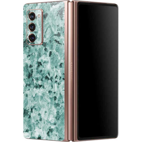 Graphite Turquoise Galaxy Z Fold2 5G Skin
