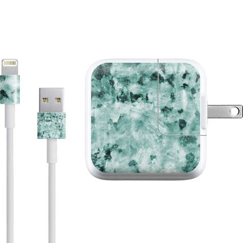 Graphite Turquoise iPad Charger (10W USB) Skin