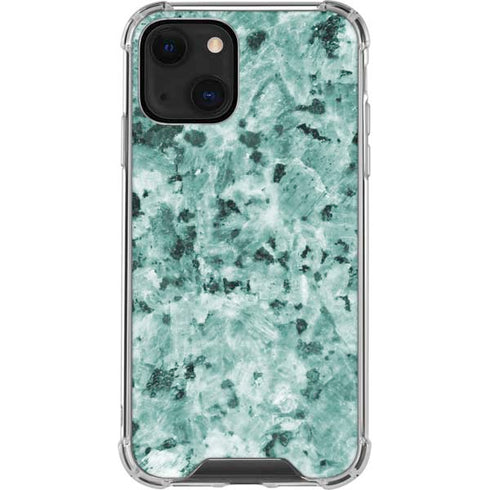 Graphite Turquoise iPhone 13 Mini Clear Case