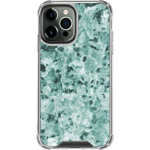 Graphite Turquoise iPhone 13 Pro Max Clear Case