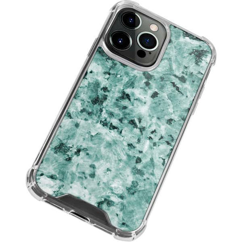 Graphite Turquoise iPhone 13 Pro Max Clear Case