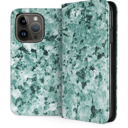 Graphite Turquoise iPhone 15 Pro Folio Case