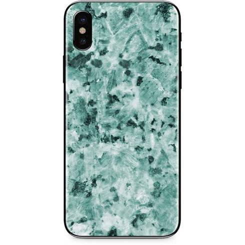 Graphite Turquoise iPhone X Skin
