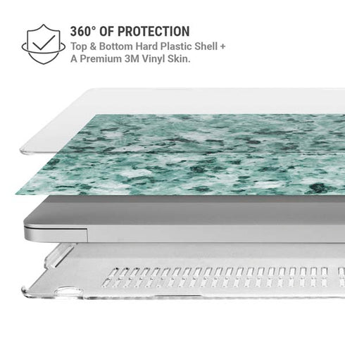 Graphite Turquoise MacBook Pro 16in (2019-20) Case plus Skin