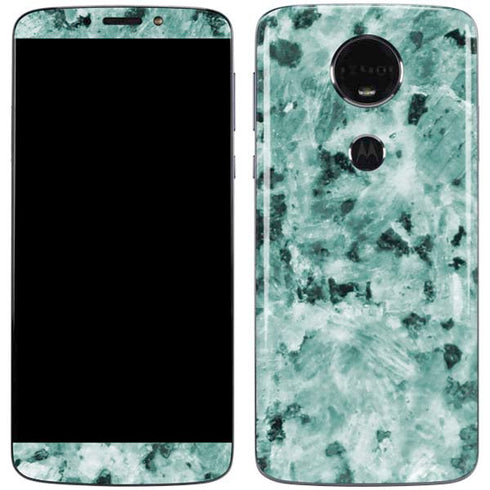 Graphite Turquoise Moto E5 Plus Skin