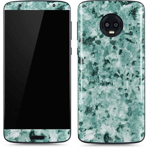 Graphite Turquoise Moto G6 Skin