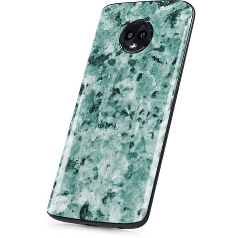 Graphite Turquoise Moto G6 Skin