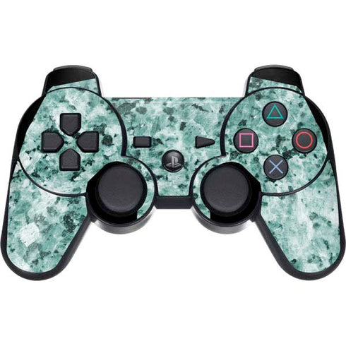 Graphite Turquoise PS3 Dual Shock wireless controller Skin
