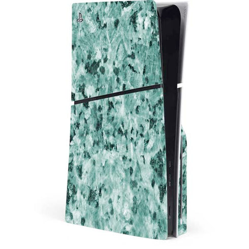 Graphite Turquoise PS5 Slim Disk Console Skin