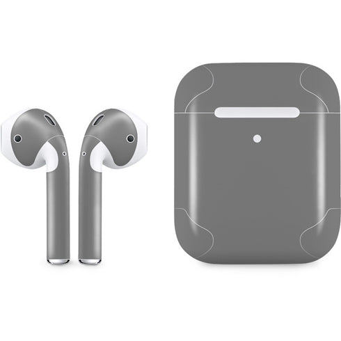 Gray Solid Apple AirPods 2 Skin