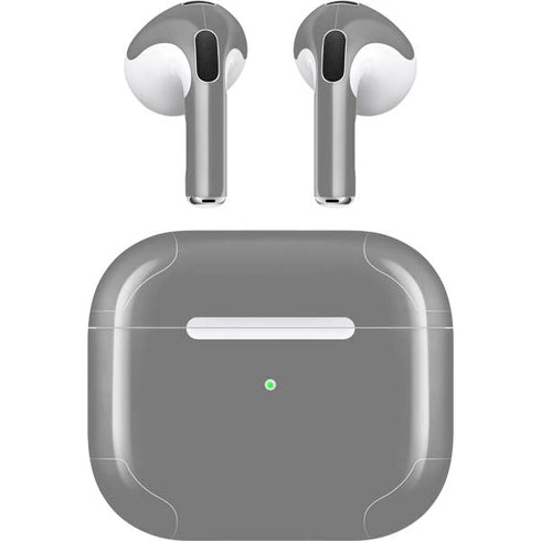 Gray Solid Apple AirPods (3rd Gen 2021) Skin