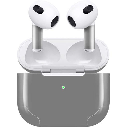 Gray Solid Apple AirPods (3rd Gen 2021) Skin