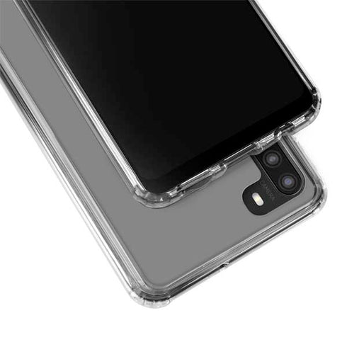 Gray Solid Galaxy A21 Clear Case