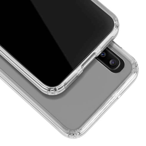 Gray Solid Galaxy A30 Clear Case