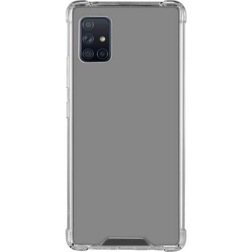 Gray Solid Galaxy A51 5G Clear Case
