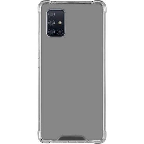 Gray Solid Galaxy A71 5G Clear Case
