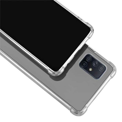 Gray Solid Galaxy A71 5G Clear Case