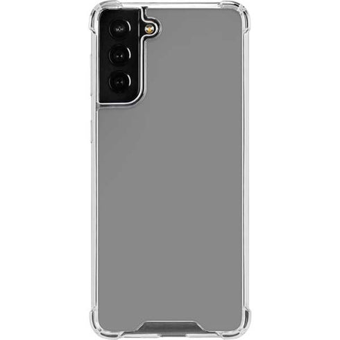 Gray Solid Galaxy S21 FE Clear Case