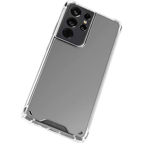 Gray Solid Galaxy S21 Ultra 5G Clear Case