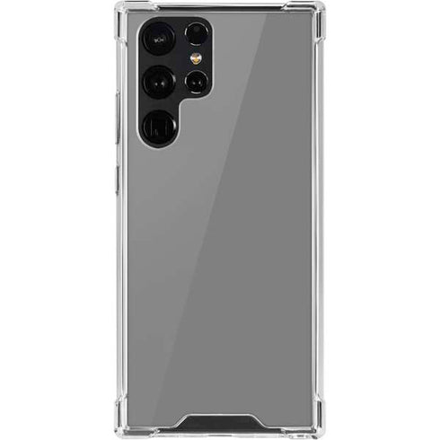 Gray Solid Galaxy S22 Ultra Clear Case