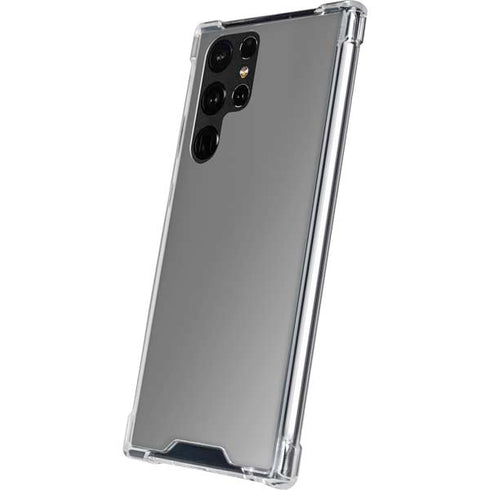 Gray Solid Galaxy S22 Ultra Clear Case