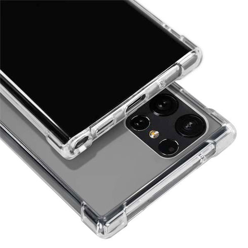 Gray Solid Galaxy S22 Ultra Clear Case