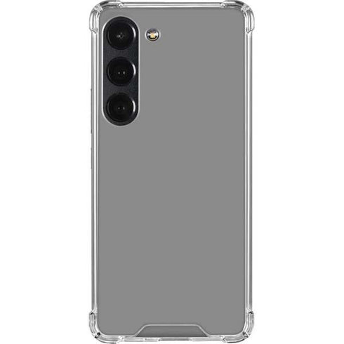 Gray Solid Galaxy S23 Clear Case