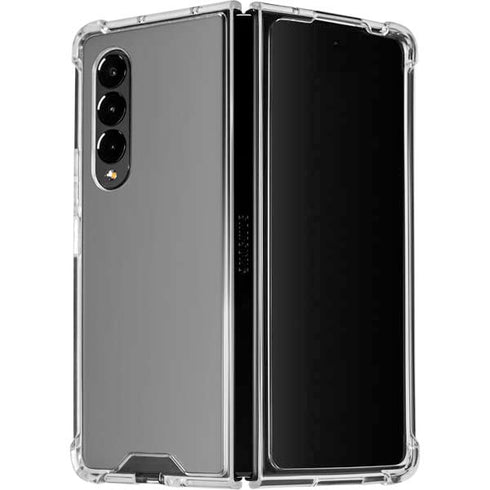 Gray Solid Galaxy Z Fold4 5G Clear Case