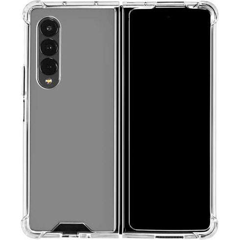 Gray Solid Galaxy Z Fold4 5G Clear Case