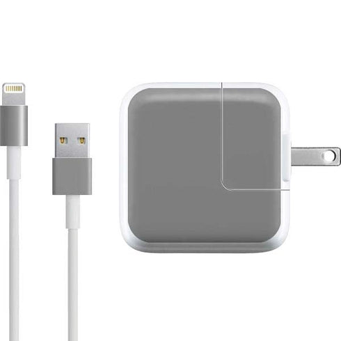 Gray Solid iPad Charger (10W USB) Skin