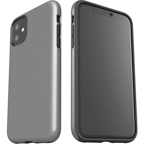 Gray Solid iPhone 11 Impact Case